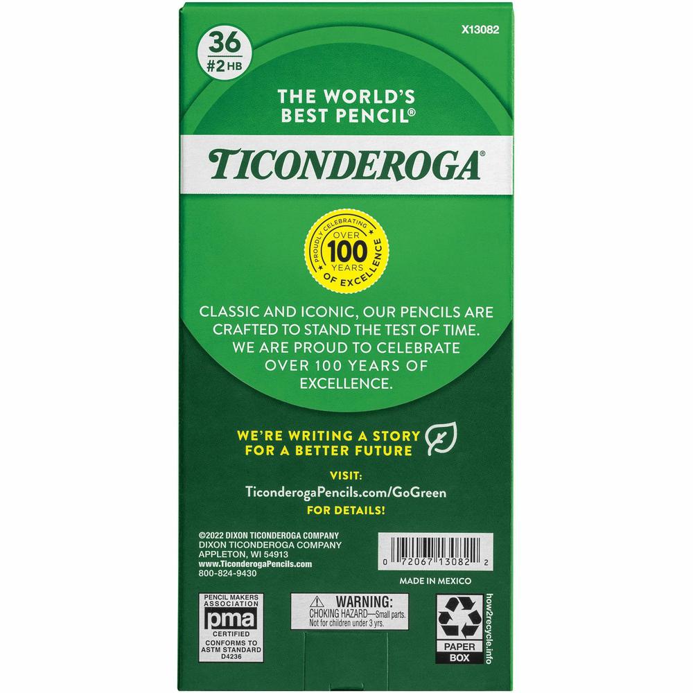 Ticonderoga My First Tri-Write No. 2 Pencils - #2 Lead - Yellow Barrel - 36 / Box. Picture 3