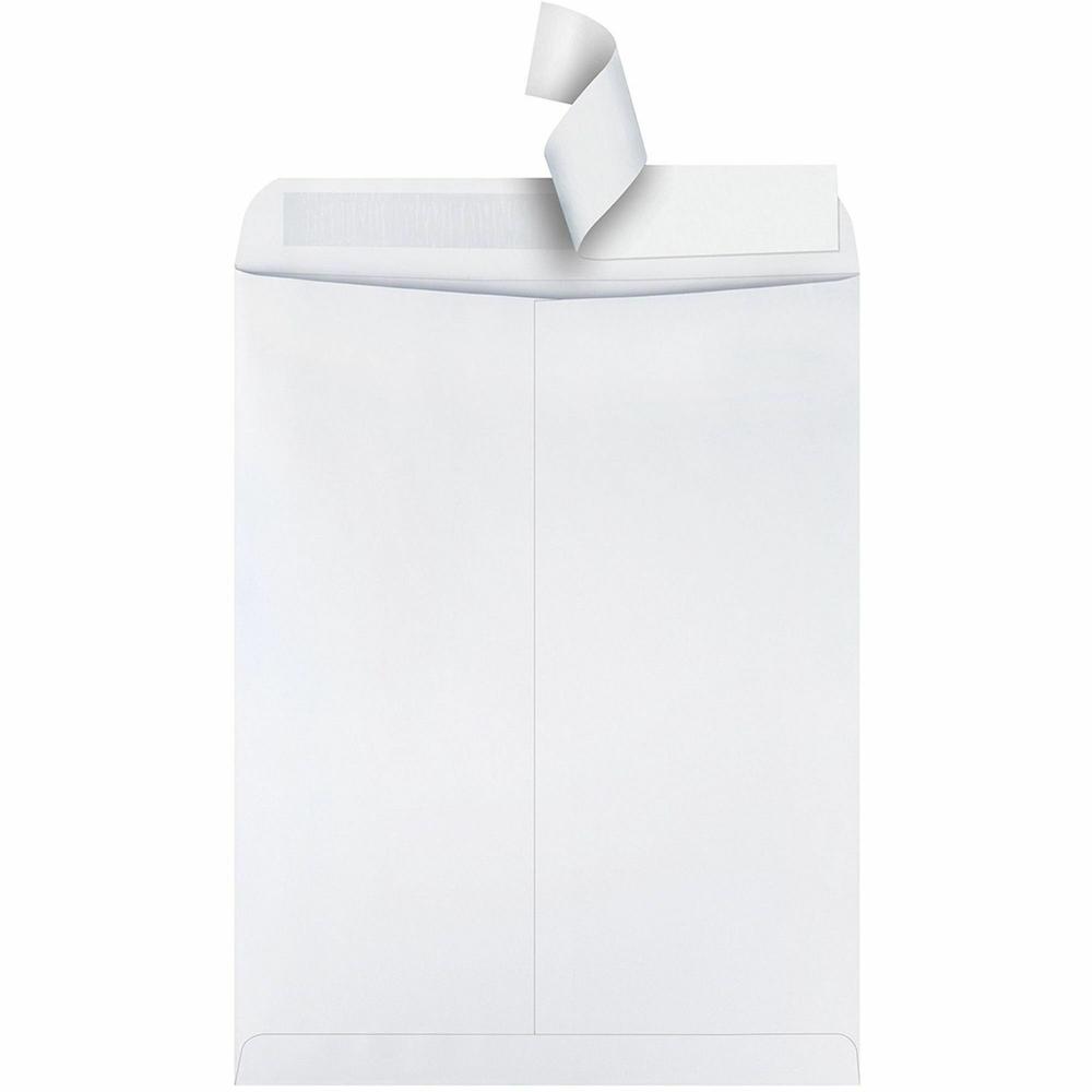 Quality Park 12 x 15-1/2 Catalog Mailing Envelopes with Redi-Strip&reg; Self-Seal Closure - Catalog - #15 1/2 - 12" Width x 15 1/2" Length - 28 lb - Peel & Seal - Wove - 100 / Box - White. Picture 4