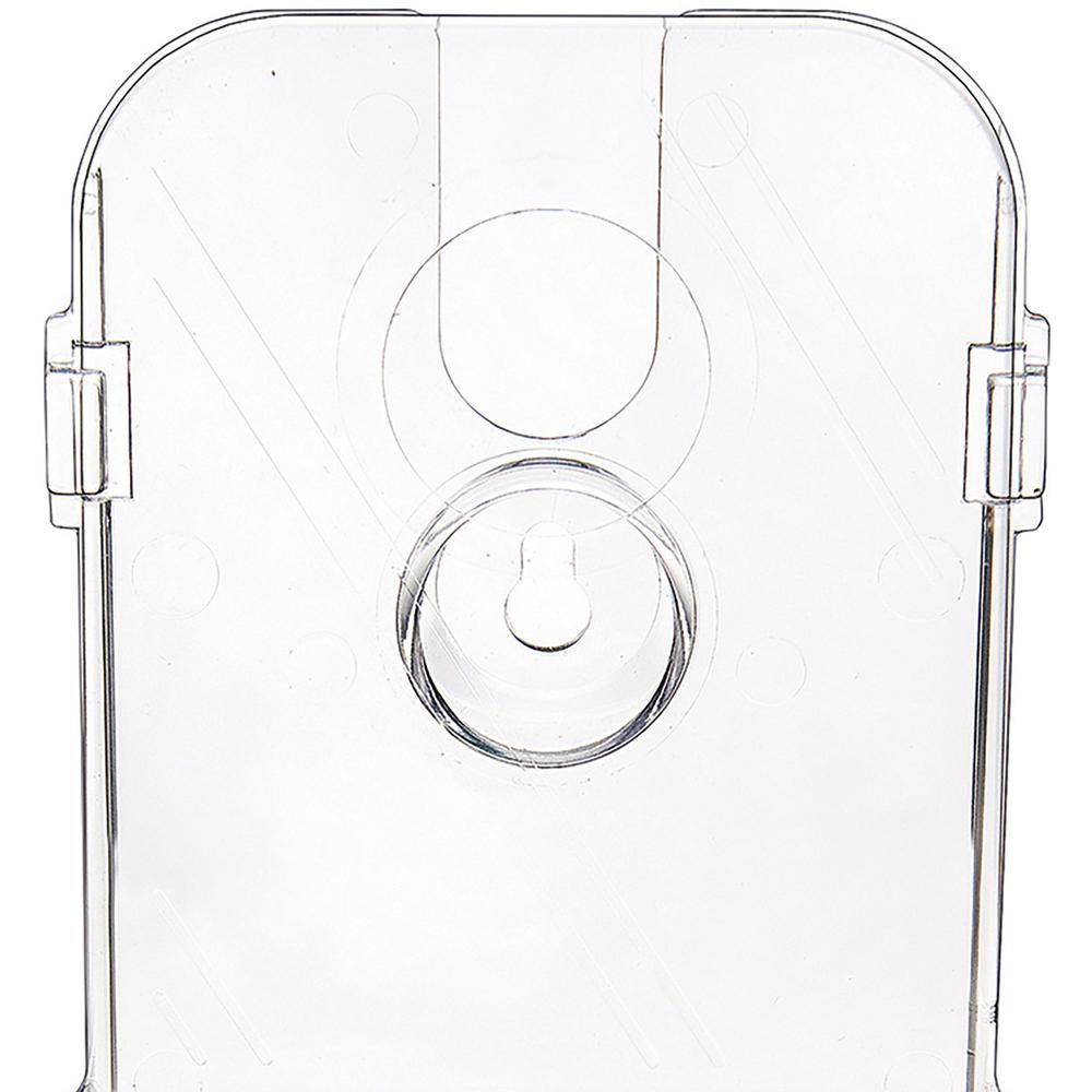 Deflecto Countertop Leaflet Holder With Business Card Holder - 2 Compartment(s) - 7.8" Height x 4.4" Width x 4.1" DepthDesktop - Leaflet Size - Clear - Plastic - 1 Each. Picture 5