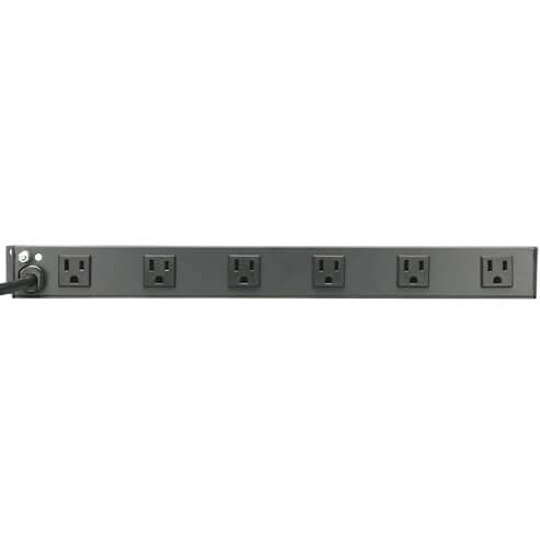 Tripp Lite by Eaton Power Strip Rackmount Metal 120V 5-15R Right Angle 12 Outlet 1U - NEMA 5-15P - 12 NEMA 5-15R. Picture 2