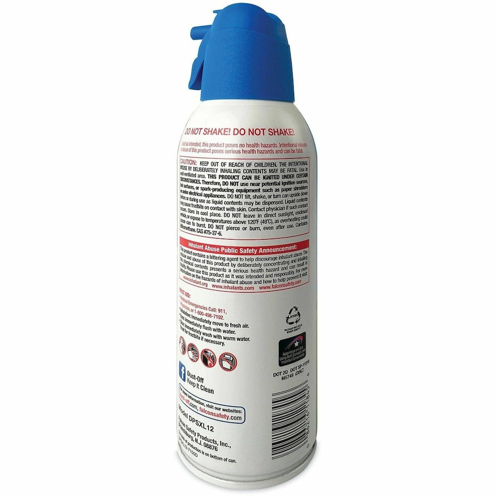 Dust-Off Air Duster - For Computer Equipment, Printer Accessories - 12 fl oz. Picture 8