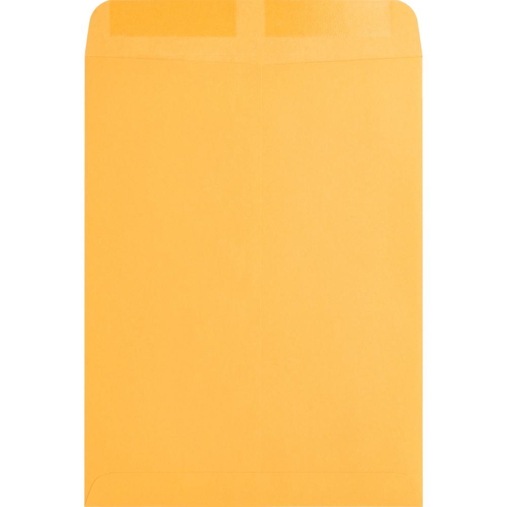 Business Source Kraft Gummed Catalog Envelopes - Catalog - #10 1/2 - 9" Width x 12" Length - 28 lb - Gummed - Kraft - Kraft - 250 / Box. Picture 5