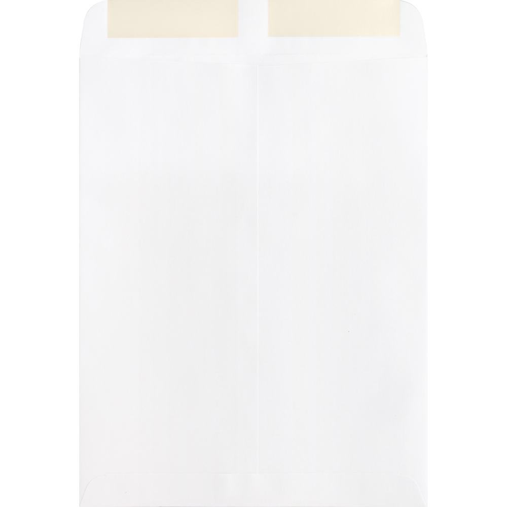 Business Source 28 lb. White Catalog Envelopes - Catalog - #10 1/2 - 9" Width x 12" Length - 28 lb - Gummed - White - Wove - 250 / Box. Picture 10