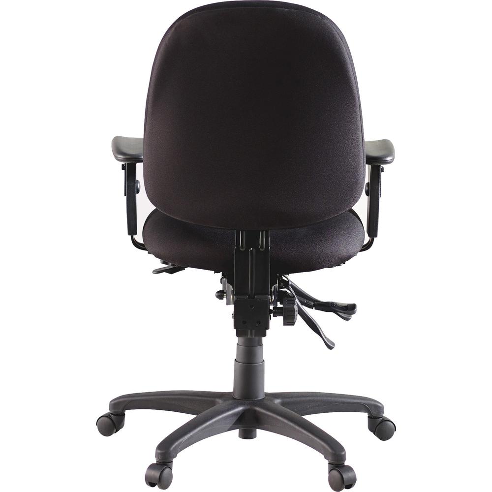Lorell High-Performance Eronomic Task Chair - Black Seat Color - Black Back Color - Metal Frame Material - 5-star Base - 1 Each. Picture 7