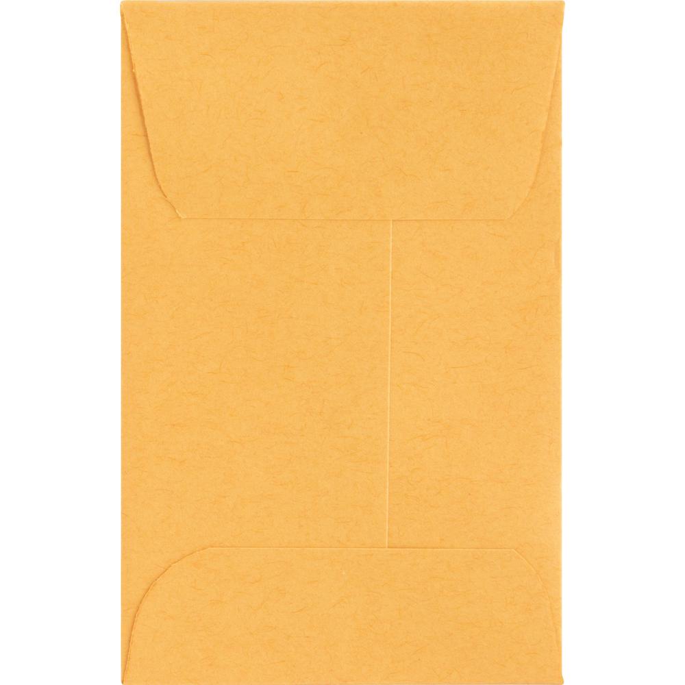 Business Source Small Coin Kraft Envelopes - Coin - #1 - 2 1/4" Width x 3 1/2" Length - 20 lb - Gummed - Brown Kraft - Kraft - 500 / Box. Picture 5