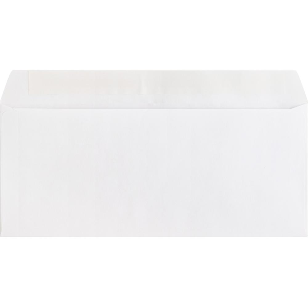 Business Source Plain Peel/Seal Business Envelopes - Business - #10 - 9 1/2" Width x 4 1/8" Length - 24 lb - Peel & Seal - Wove - 500 / Box - White. Picture 3