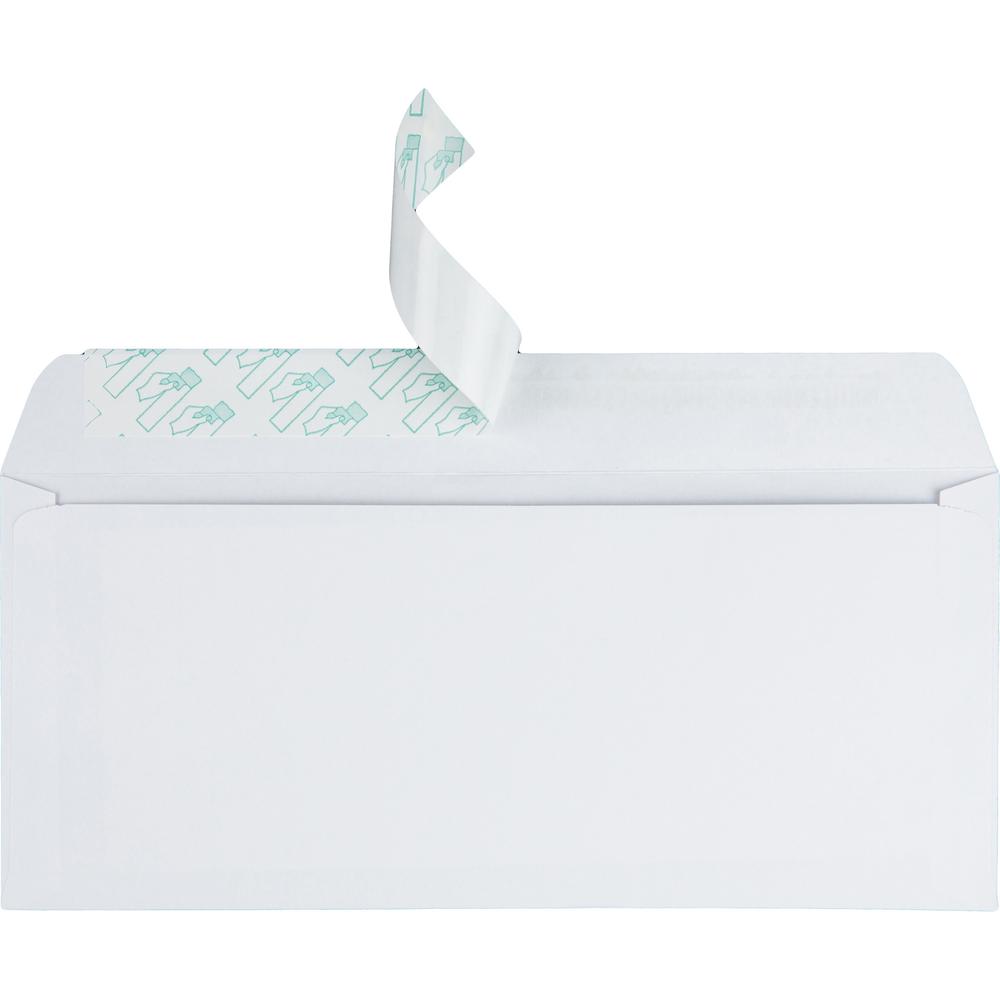 Quality Park No. 10 Business Envelopes with Redi-Strip&reg; Self-Seal Closure - Business - #10 - 4 1/8" Width x 9 1/2" Length - 24 lb - Peel & Seal - Wove - 500 / Box - White. Picture 5