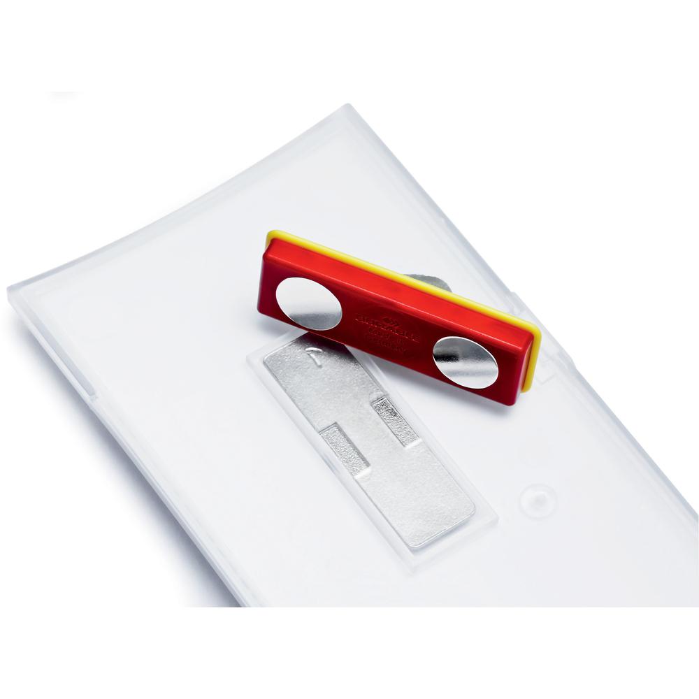 DURABLE Click Fold Magnet Badge Holder - 2.9" Height x 3.8" Width x 0.3" Depth - Polypropylene - Clear - 1 Pack. Picture 3