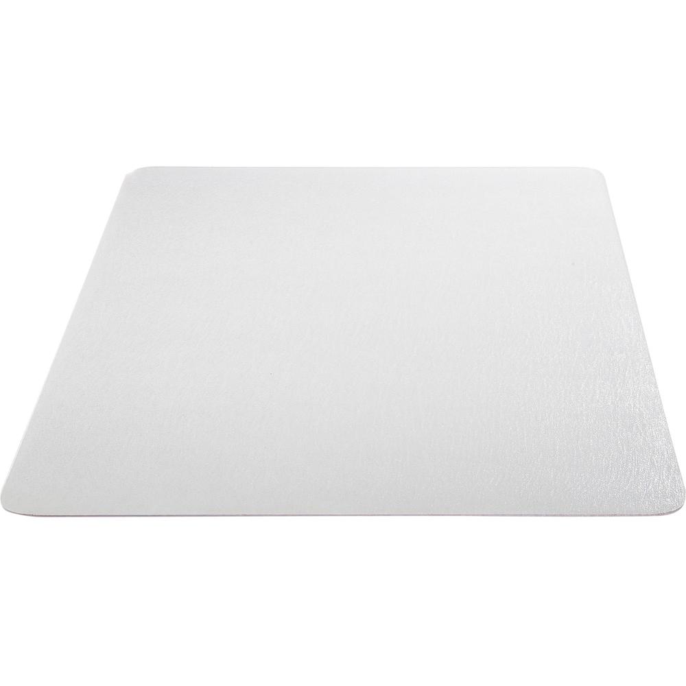 Lorell Nonstudded Chairmat - Tile Floor, Vinyl Floor, Hardwood Floor - 60" Length x 46" Width x 0.060" Thickness - Rectangular - Vinyl - Clear - 1Each. Picture 4