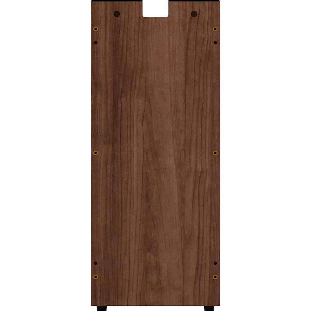 Lorell Essentials Series Credenza Half Leg - 12" x 1"28.5" - Material: Metal - Finish: Walnut Laminate. Picture 6