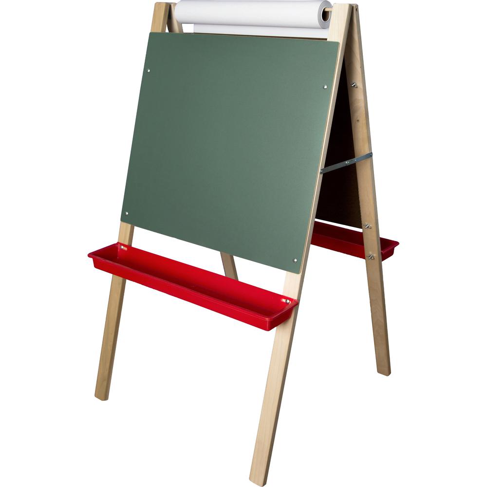Flipside Adjustable Paper Roll Easel - White/Green Surface - Rectangle - Assembly Required - 1 Each. Picture 4