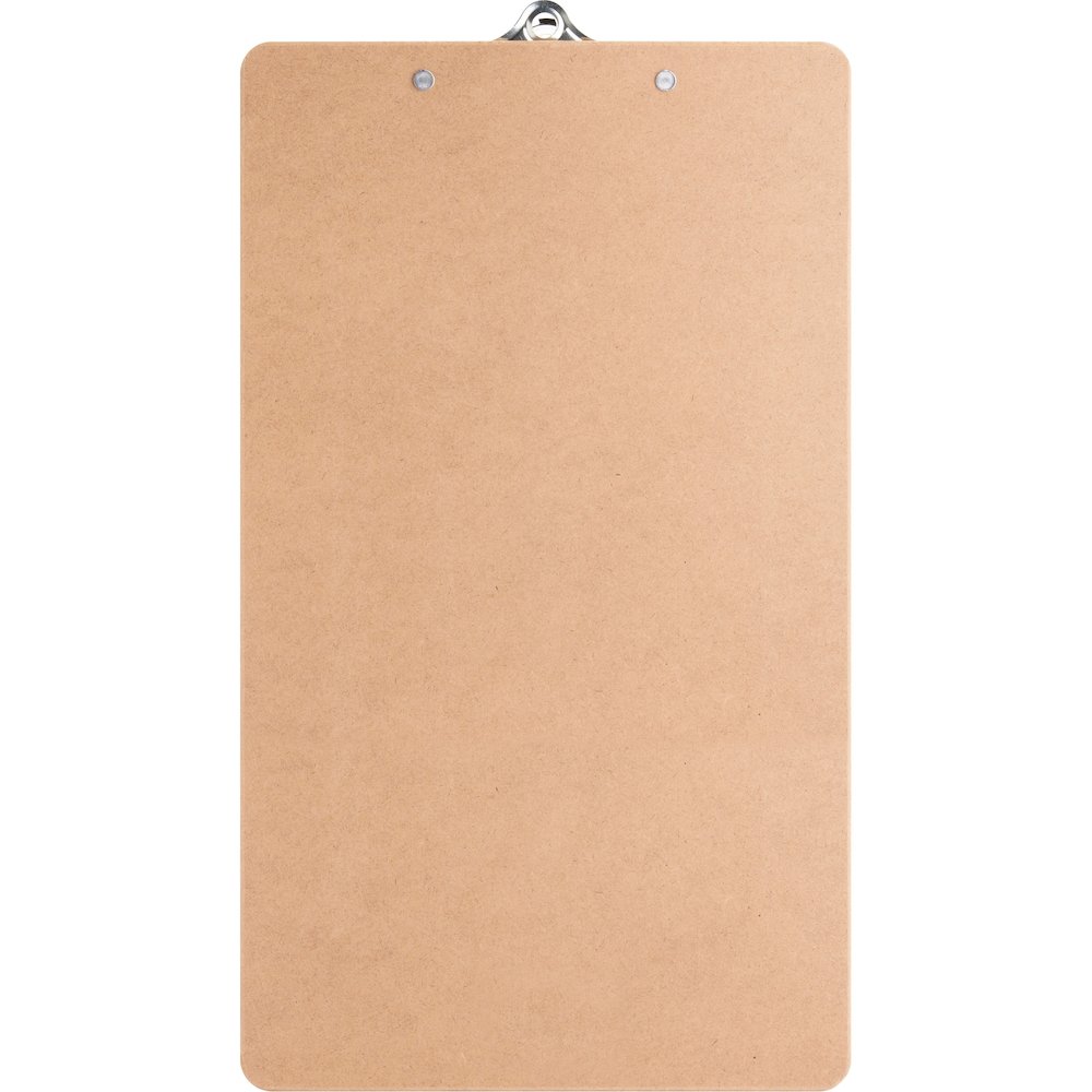 Business Source Hardboard Clipboard - 9" x 15 1/2" Sheet Size - Hardboard - Brown - 6 / Bundle. Picture 7