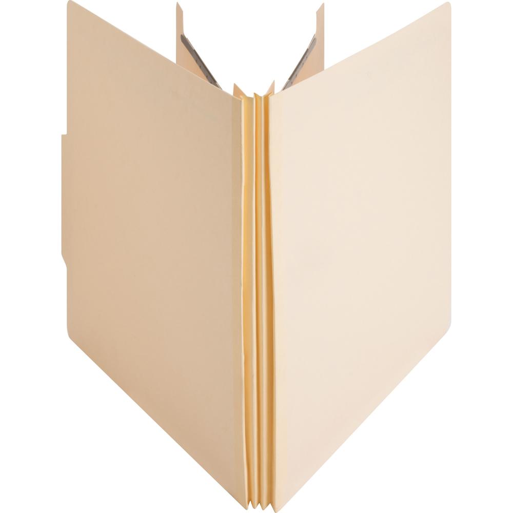 Business Source Letter Recycled Classification Folder - 8 1/2" x 11" - 2" Expansion - 2" Fastener Capacity - 2 Divider(s) - 10% Recycled - 10 / Box. Picture 8