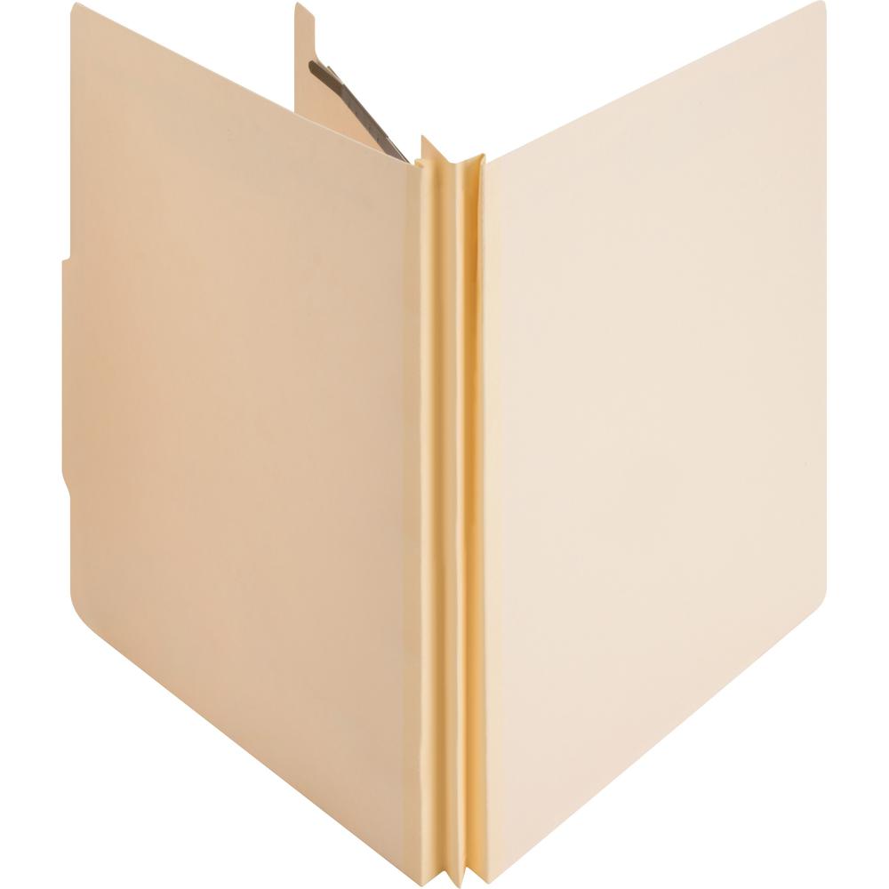 Business Source Letter Recycled Classification Folder - 8 1/2" x 11" - 2" Expansion - 2" Fastener Capacity - End Tab Location - 1 Divider(s) - 10% Recycled - 10 / Box. Picture 2