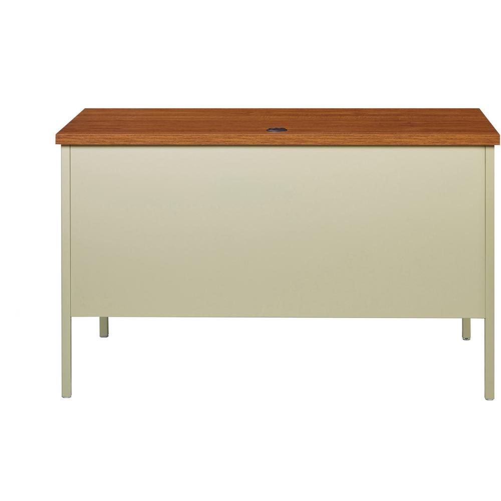 Lorell Fortress Series 45-1/2" Right Single-Pedestal Desk - 29.5" Height x 45.5" Width x 24" Depth, 1.1" Thickness Table Top - Single Pedestal on Right Side - Square Edge - 1 Each. Picture 6