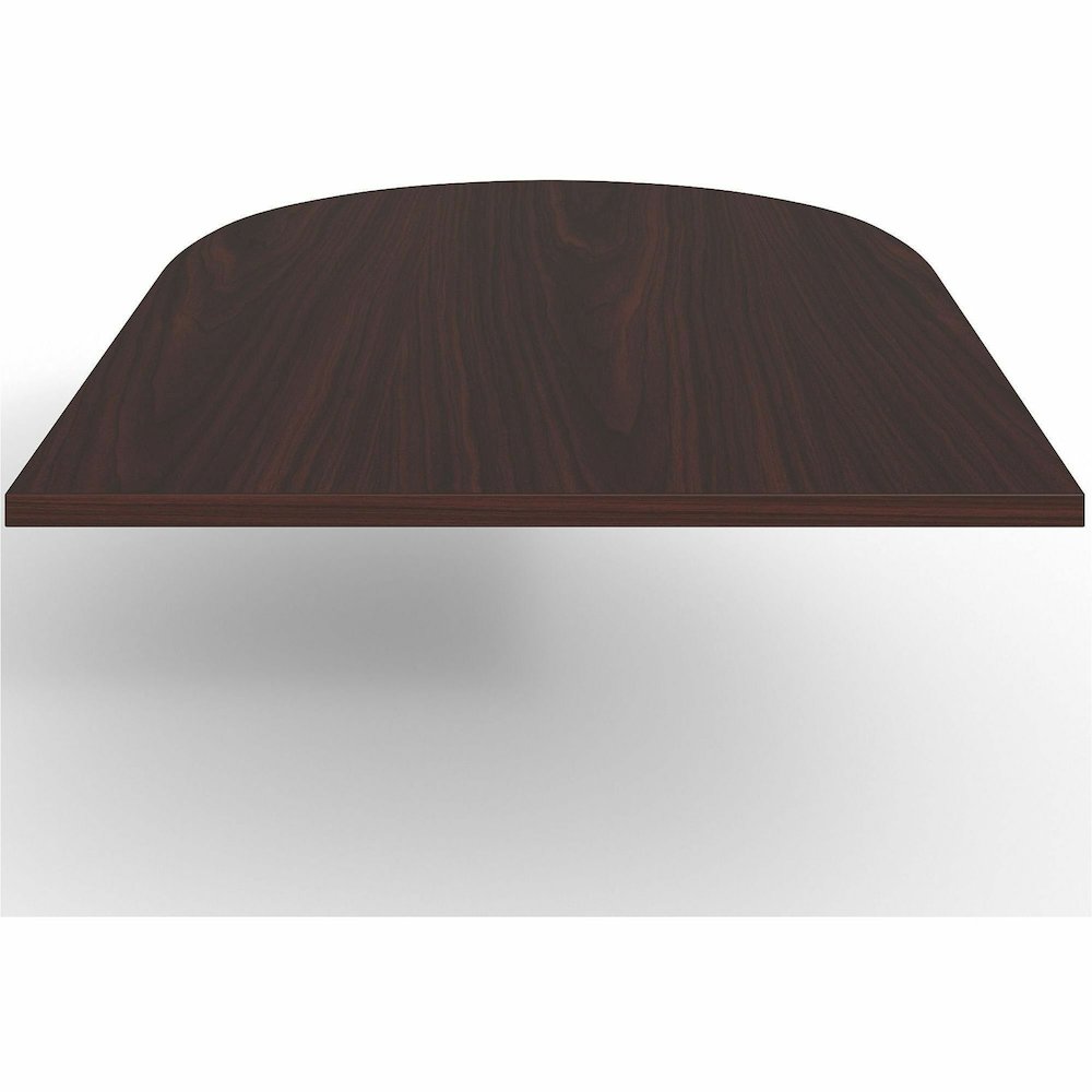 Lorell Prominence 2.0 Half-Racetrack Conference Tabletop - Mahogany Racetrack, Laminated Top - 72" Table Top Width x 48" Table Top Depth x 1.50" Table Top Thickness - Conferencing, Office - Assembly R. Picture 10