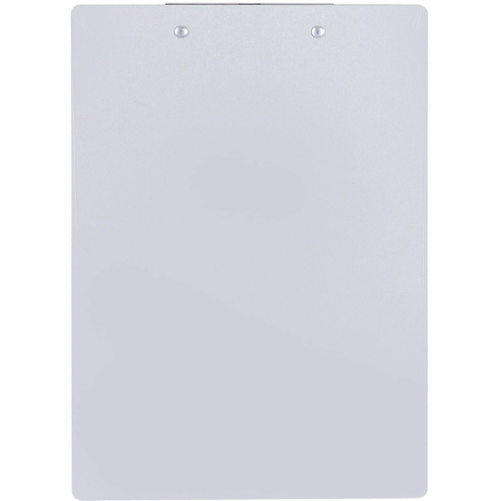 Business Source Aluminum Clipboard - 8 1/2" x 11" Sheet Size - Aluminum - Silver - 1 Each. Picture 7