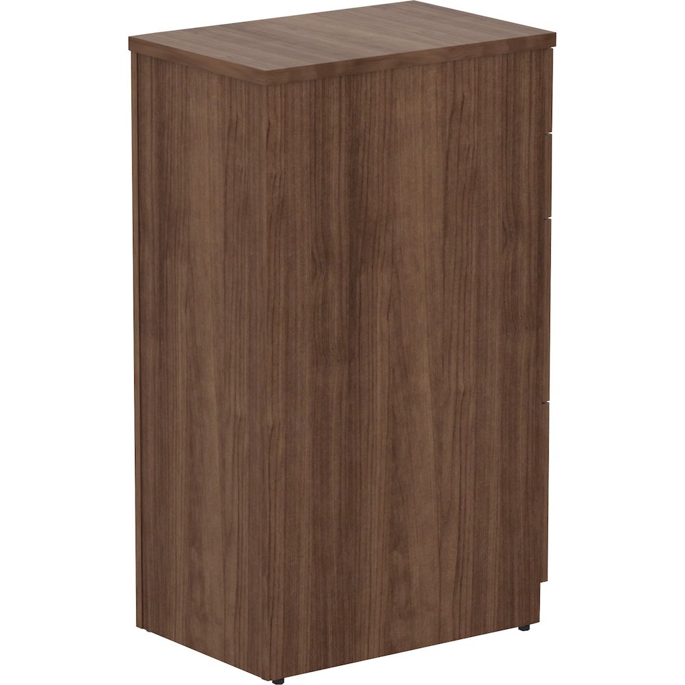 Lorell Relevance Series 4-Drawer File Cabinet - 40.4" Height x 15.5" Width x 23.6" Depth - Total Drawer(s): 4 - Material: Laminate - Finish: Walnut - 1 Each. Picture 10