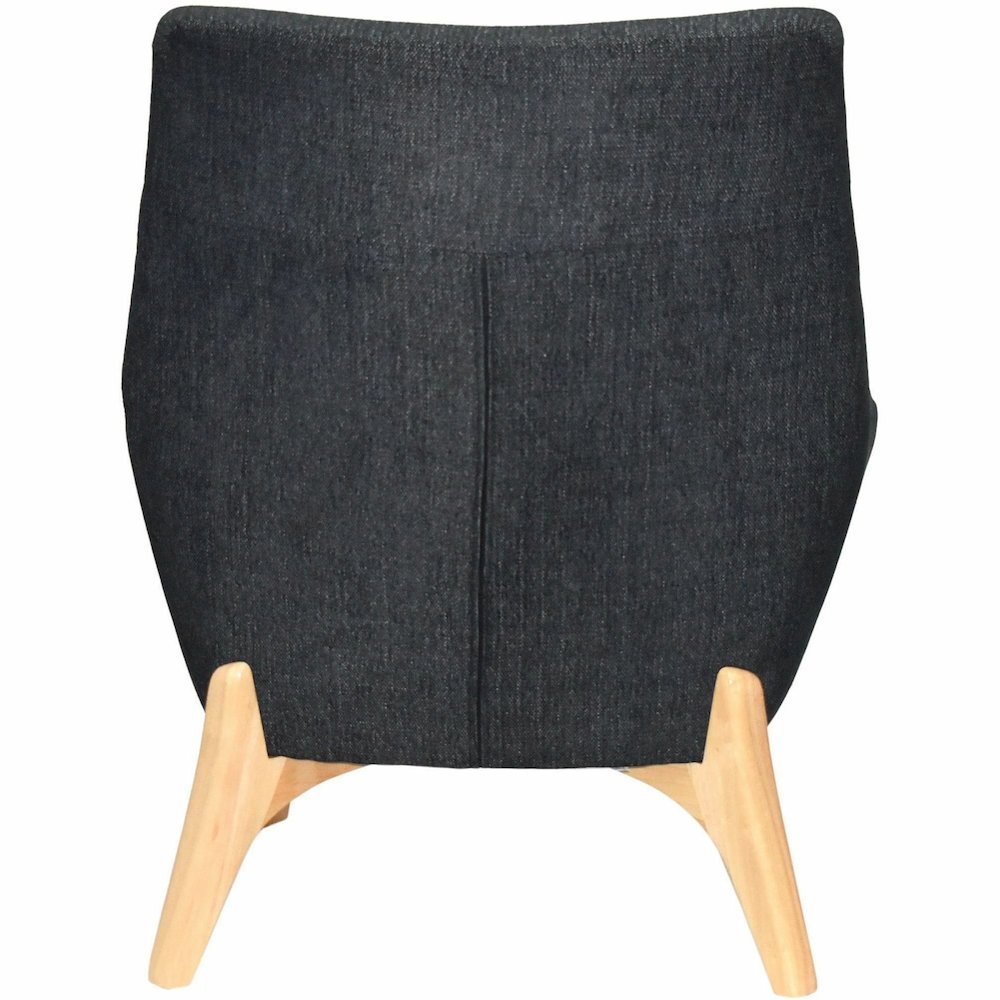 Lorell Quintessence Collection Upholstered Chair - Black Seat Color - Black Back Color - Low Back - Four-legged Base - 1 Each. Picture 10