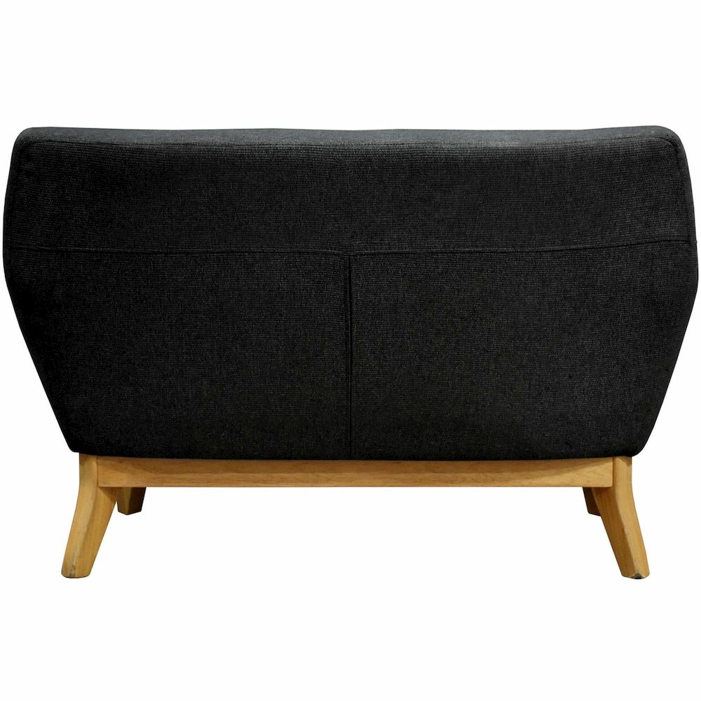 Lorell Quintessence Collection Loveseat - 32.8" Height x 19.8" Width x 53.1" Length - Finish: Black - 1 Each. Picture 11