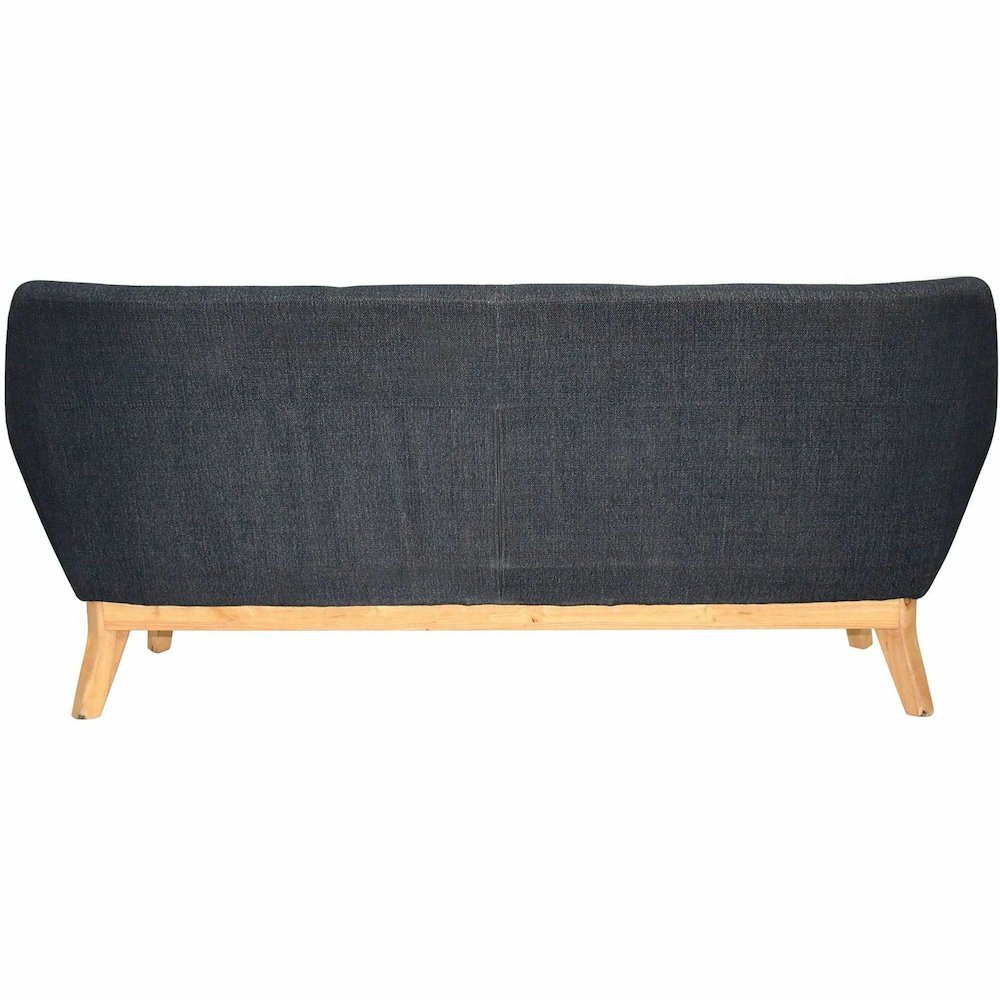 Lorell Quintessence Collection Sofa - 32.8" Height x 73.3" Width x 19.8" Length - Finish: Black - 1 Each. Picture 10