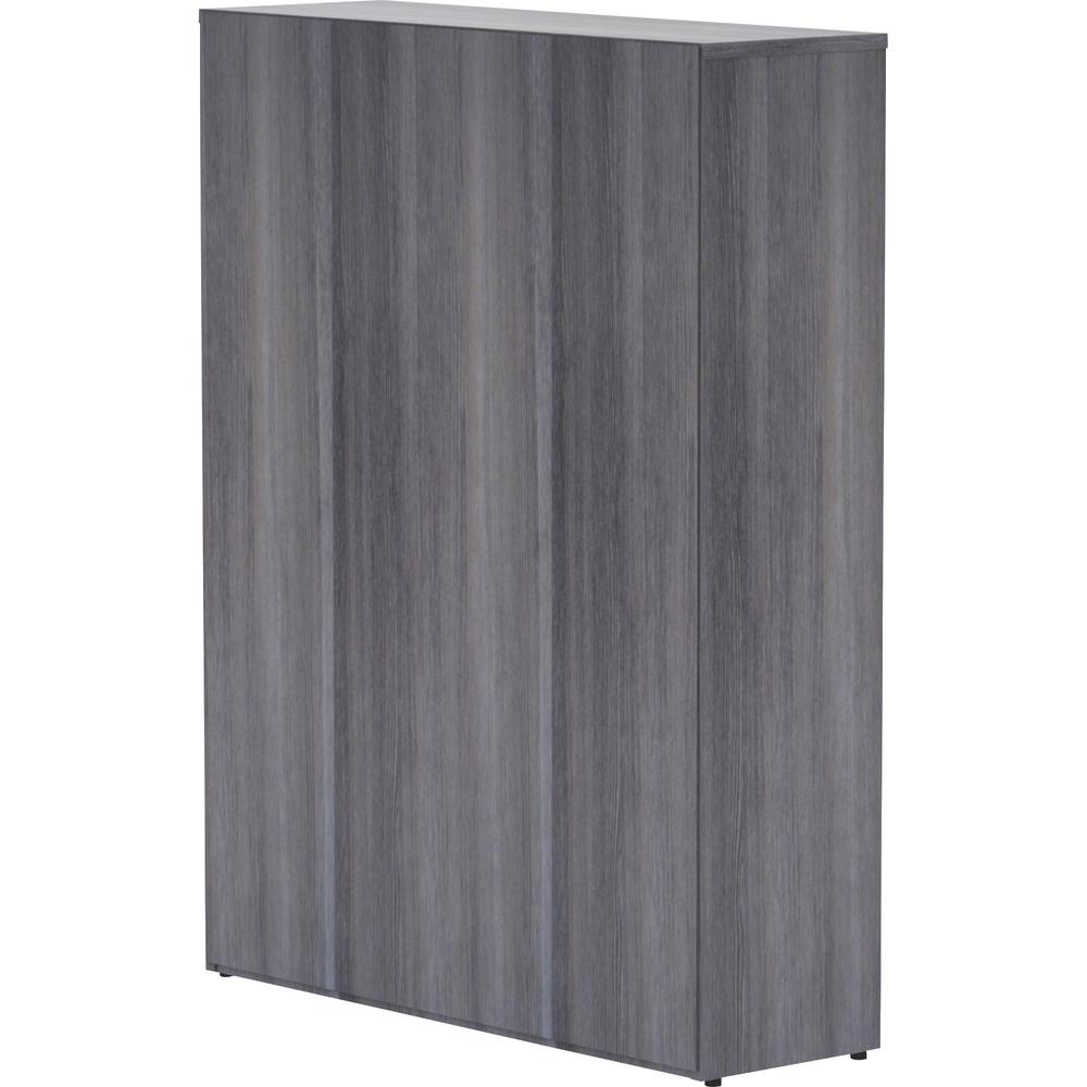 Lorell Laminate Bookcase - 4 Shelf(ves) - 48" Height x 36" Width x 12" Depth - Sturdy, Adjustable Shelf, Square Corner, Adjustable Feet - Weathered Charcoal - Thermally Fused Laminate - 1 Each. Picture 6