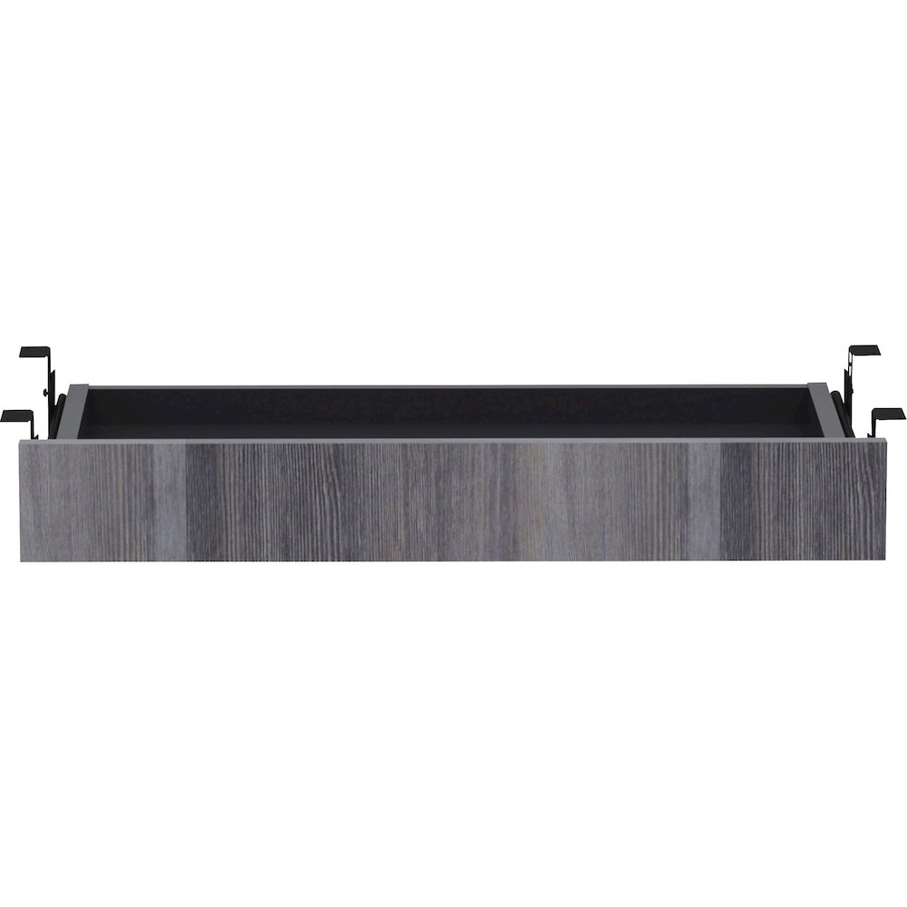 Lorell Universal Center Drawer - 28.4" x 16.7" x 5.1" - Finish: Weathered Charcoal. Picture 5