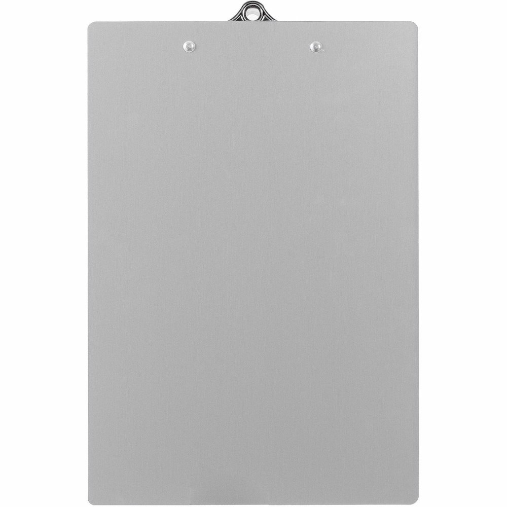 Business Source Aluminum Clipboard - 8 1/2" x 11" Sheet Size - Clamp - Aluminum - Silver - 1 Each. Picture 8