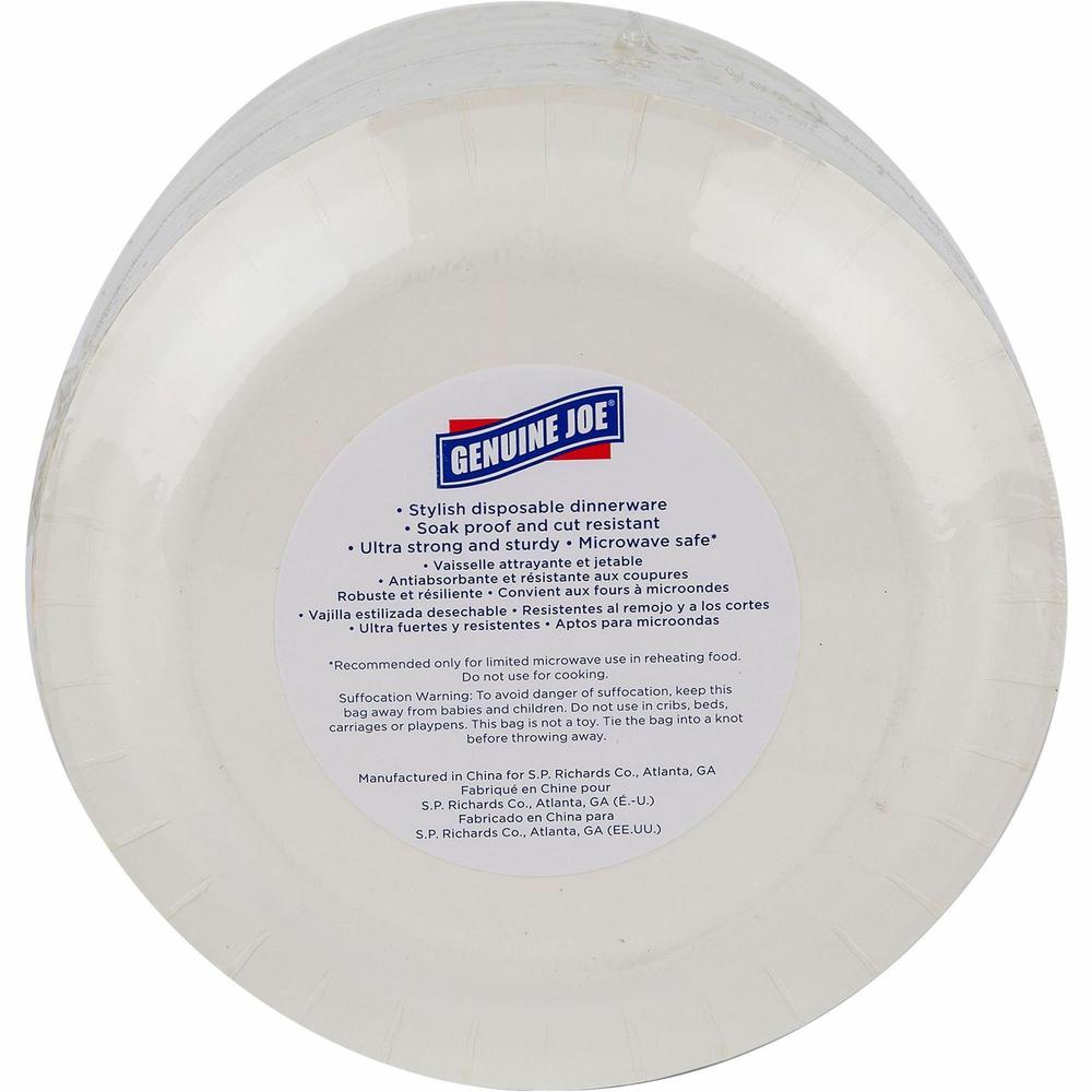 Genuine Joe 7" Printed Paper Plates - 125 / Pack - Disposable - 7" Diameter - Assorted - 4 / Carton. Picture 7