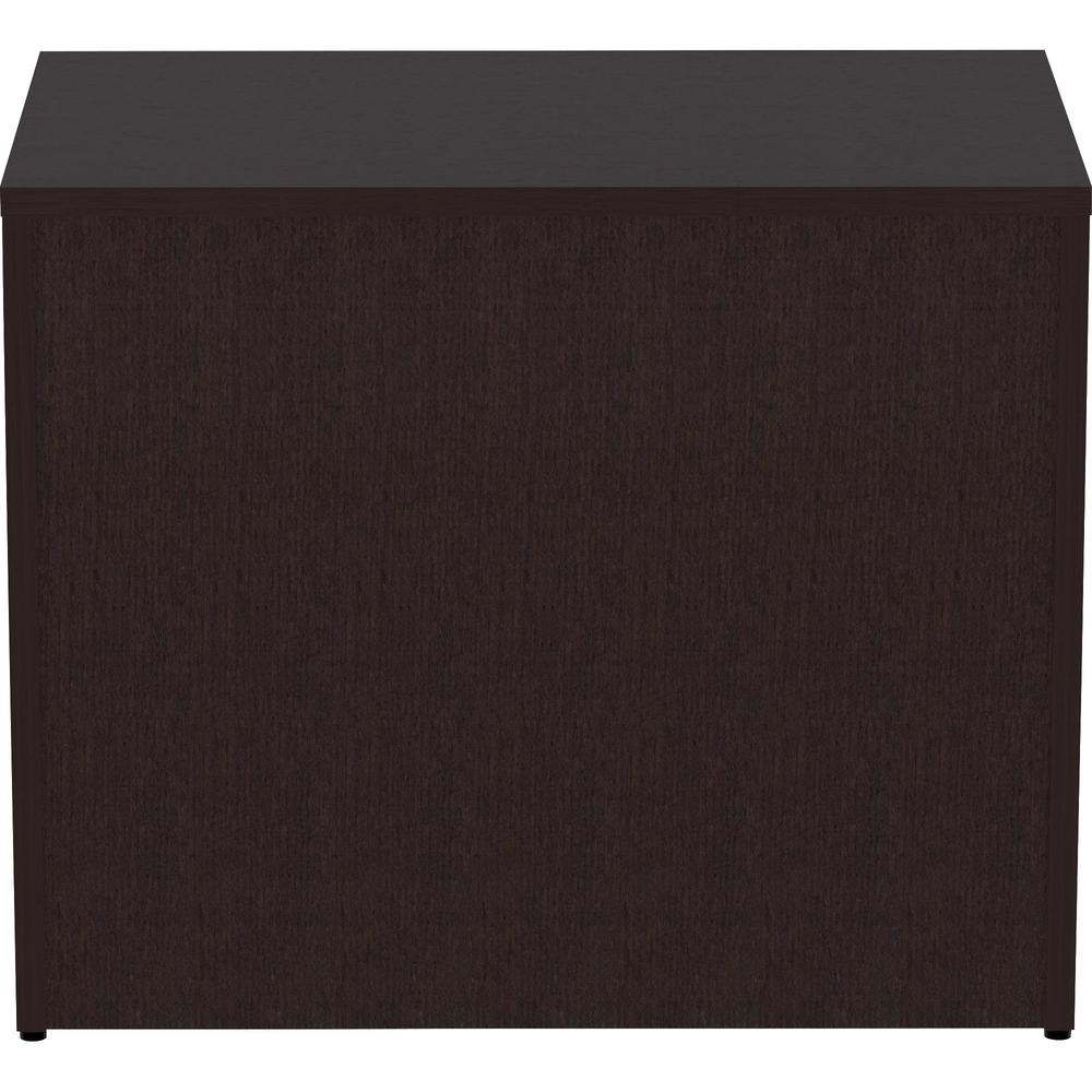 Lorell Essentials Series Lateral File - 1" Top, 0.1" Edge, 36" x 22"29.5" Lateral File - 2 x File Drawer(s) - Material: Laminate - Finish: Espresso. Picture 4