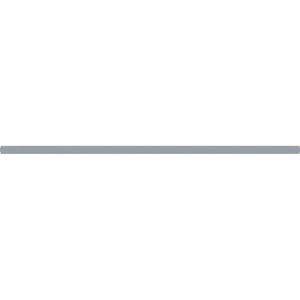 Lorell Double-wide Horizontal Panel Strip for Adaptable Panel System - 67" Width x 0.50" Depth x 1.80" Height - Aluminum - Silver - 1 Each. Picture 5