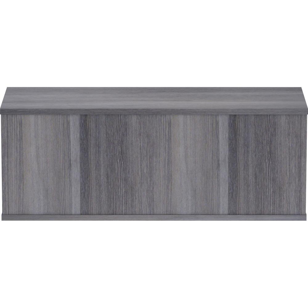 Lorell Panel System Open Storage Cabinet - 12.07" Height x 32.50" Width x 11.75" Depth - Charcoal - Laminate - 1 Each. Picture 6