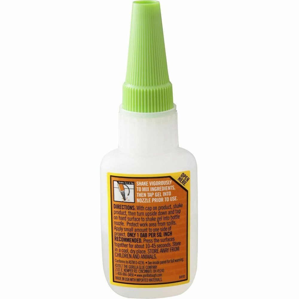 Gorilla Super Glue Gel - 0.53 oz - Clear - 1 Each. Picture 7