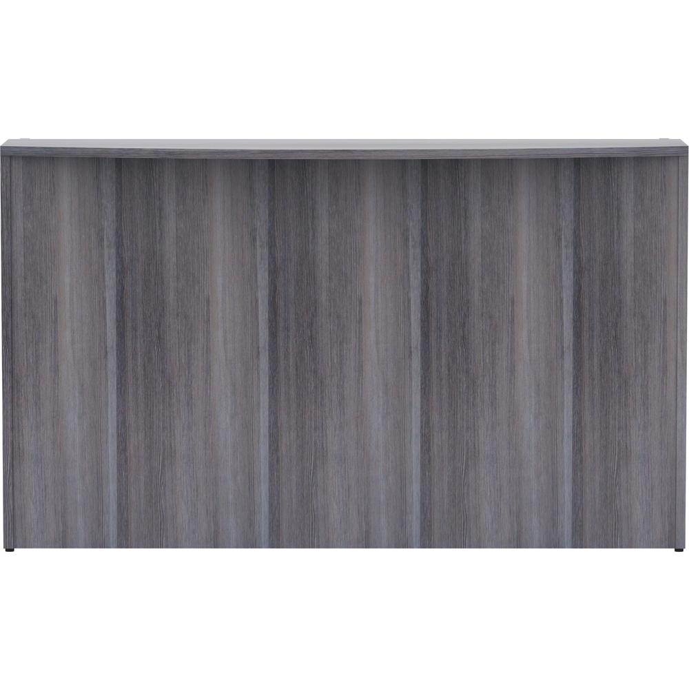 Lorell Essentials Series Front Reception Desk - 42.5" Height x 72" Width x 36" Depth Desk, 1" Thickness Top - Finish: Weathered Charcoal Laminate - 1 Each. Picture 4