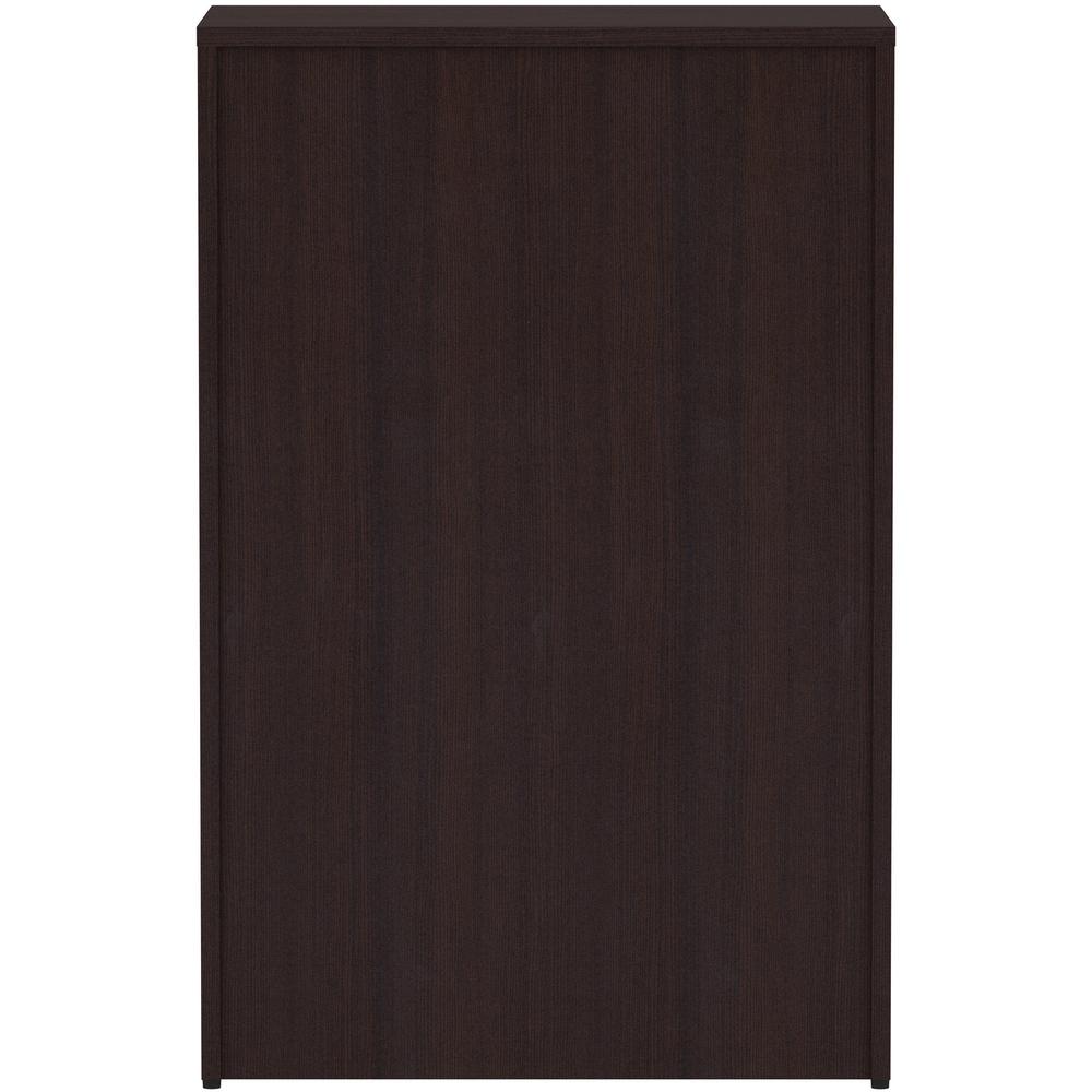 Lorell Essentials Series 4-Drawer Lateral File - 54.8" Height x 35.5" Width x 22" Depth Lateral File, 1" Thickness Top - Total Drawer(s): 4 - Finish: Espresso Laminate - 1 Each. Picture 4