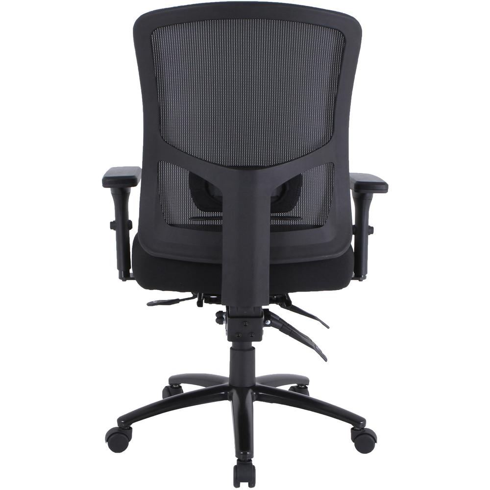 Lorell Big & Tall Mesh Back Office Chair - Fabric Seat Material - Black - Armrest - 1 Each. Picture 15