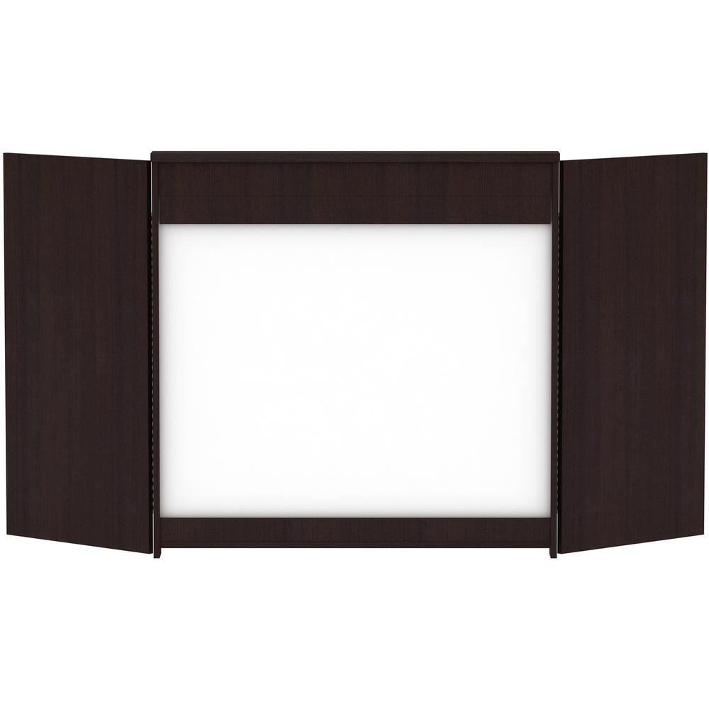 Lorell Dry-erase Whiteboard Presentation Cabinet - Hinged Door, Dry Erase Surface - 47.3" Height x 47.3" Width x 4.8" Depth - 1 Each. Picture 9