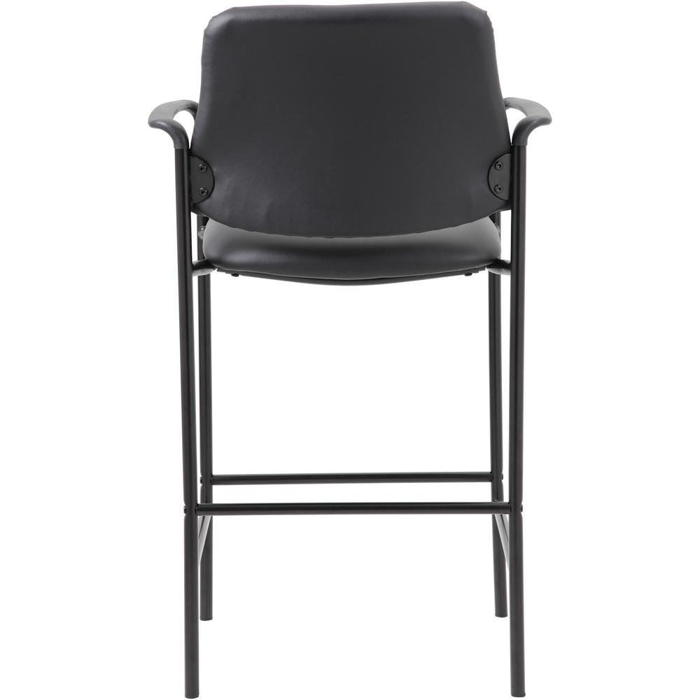 Boss Square Back Stool - Black Seat Color - Vinyl Seat Material - Black Back Color - Black Frame Color - Armrest - 1 Each. Picture 6