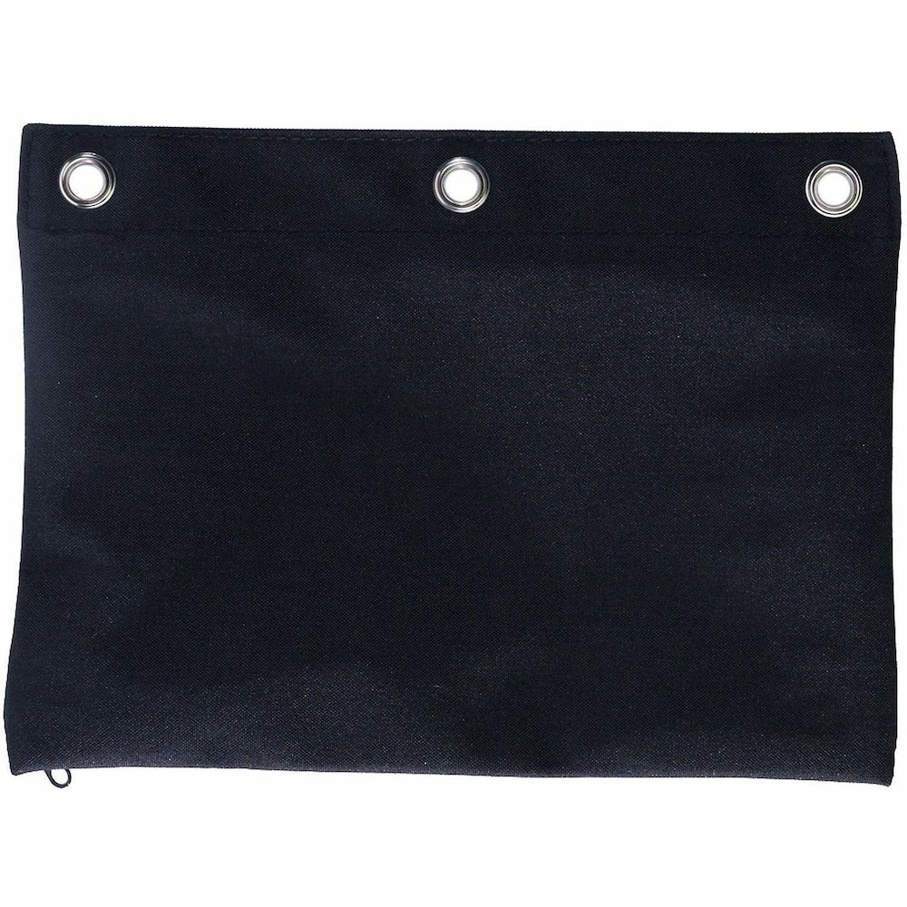 Business Source Binder Pencil Pouch - 10" Height x 7.4" Width - Black - 6 / Pack. Picture 9
