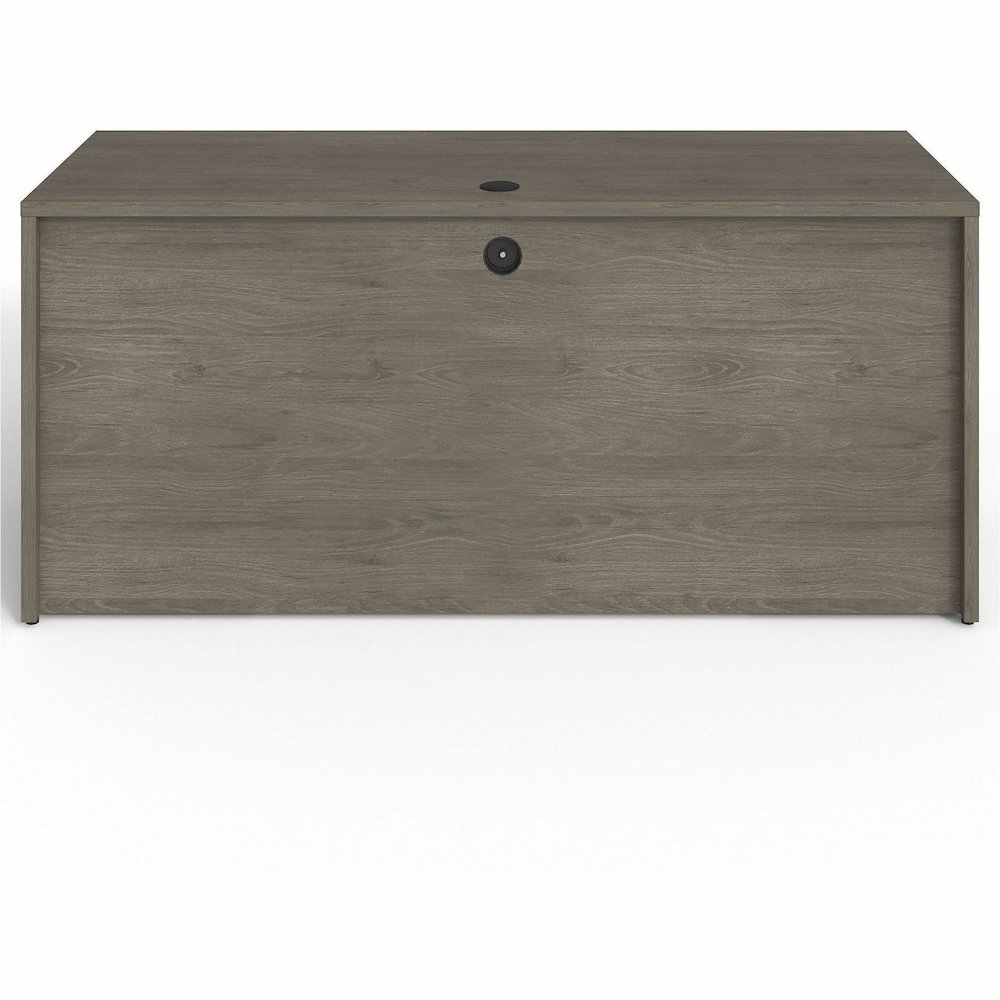 Lorell Prominence 2.0 Double-Pedestal Credenza - Rectangle - 29" Height x 66" Width x 24" Depth, 1" Thickness Top - Total Drawer(s): 2 - Double Pedestal on Left/Right Side - Band Edge - Material: Part. Picture 8