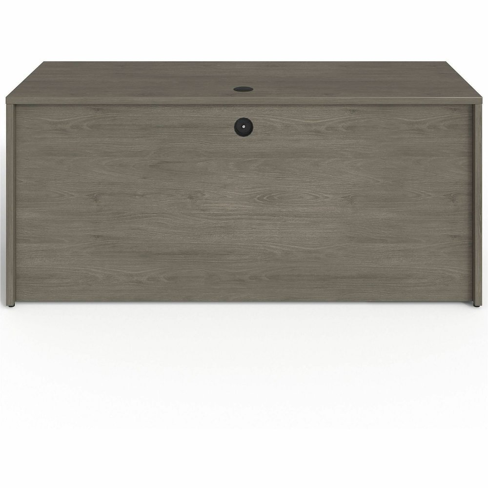 Lorell Prominence 2.0 Left-Pedestal Credenza - Rectangle - 29" Height x 66" Width x 24" Depth, 1" Thickness Top - Total Drawer(s): 2 - Single Pedestal on Left Side - Band Edge - Material: Particleboar. Picture 10