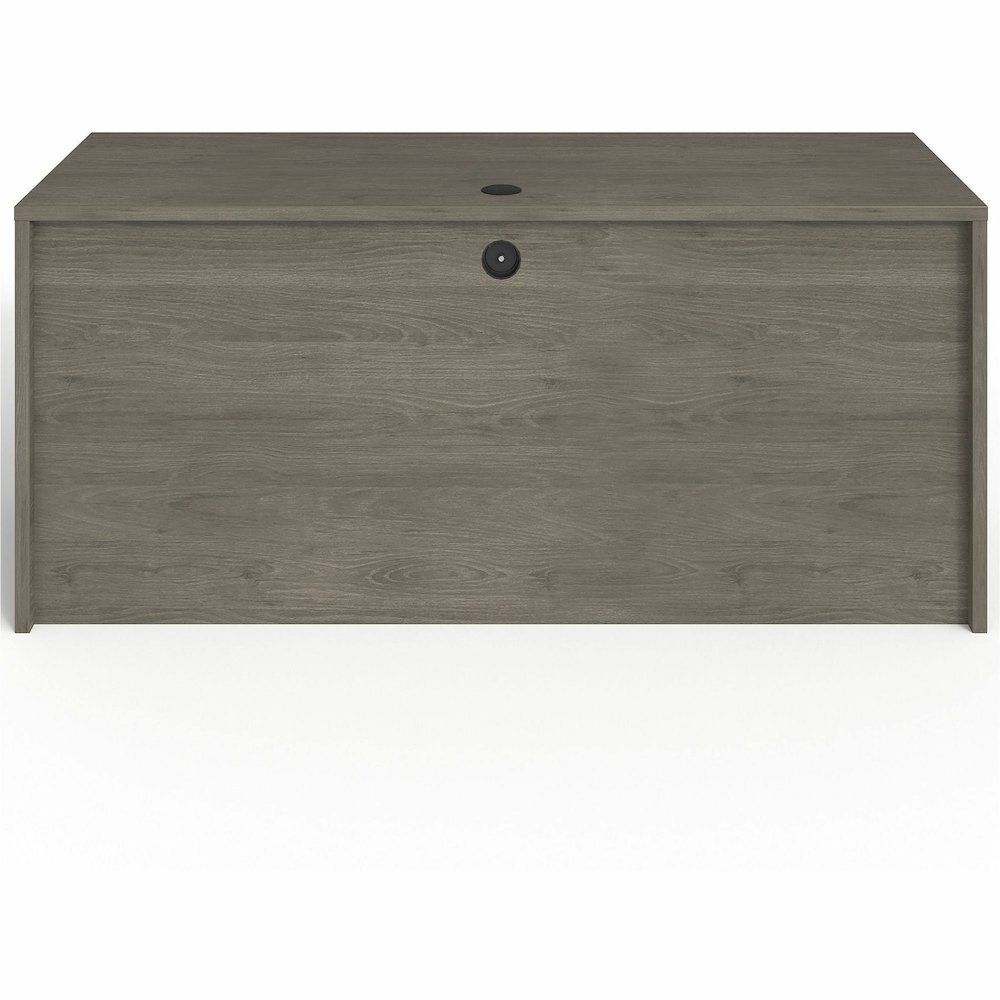 Lorell Prominence 2.0 Right-Pedestal Credenza - Rectangle - 29" Height x 66" Width x 24" Depth, 1" Thickness Top - Total Drawer(s): 2 - Single Pedestal on Right Side - Band Edge - Material: Particlebo. Picture 8