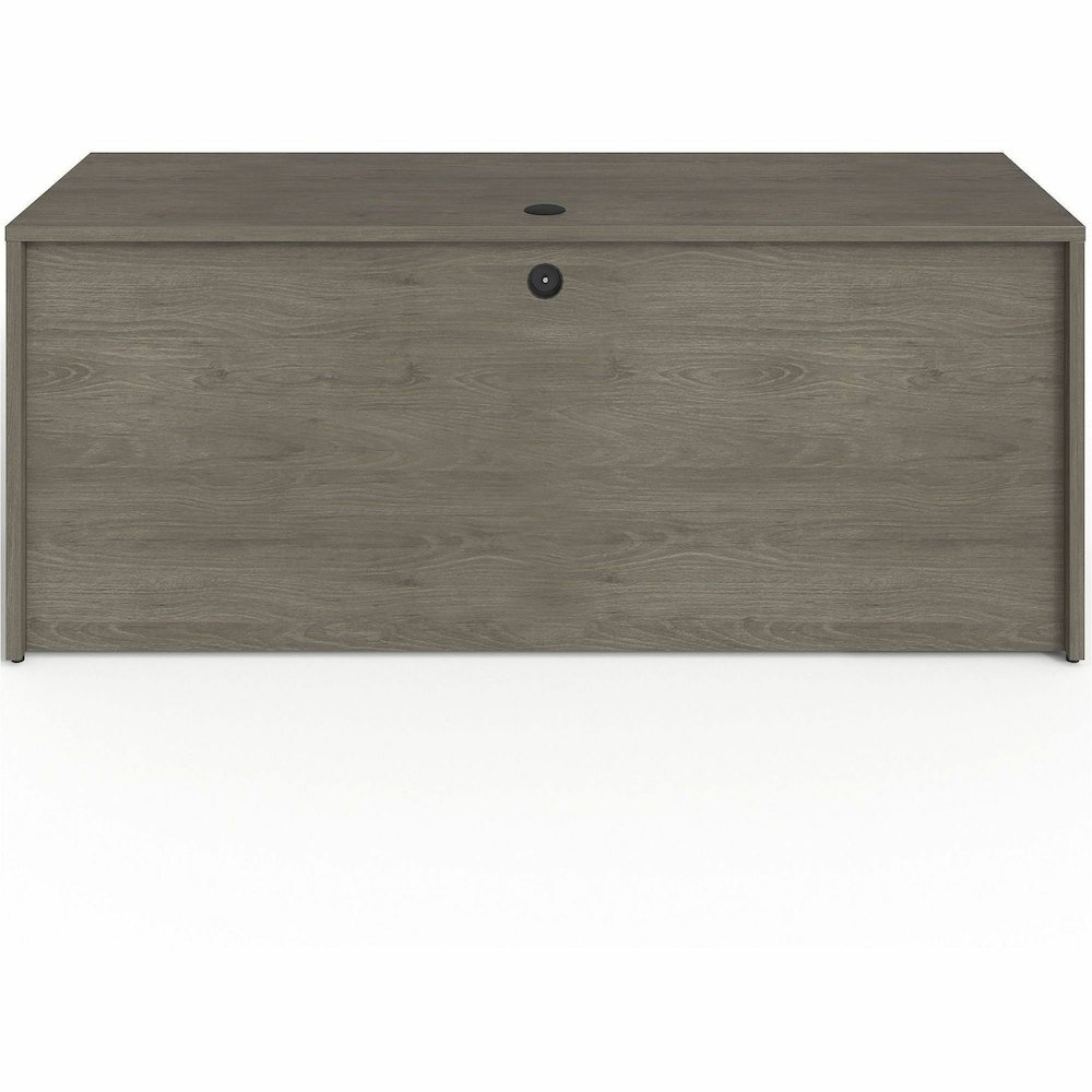 Lorell Prominence 2.0 Left-Pedestal Credenza - Rectangle - 29" Height x 72" Width x 24" Depth, 1" Thickness Top - Total Drawer(s): 2 - Single Pedestal on Left Side - Band Edge - Material: Particleboar. Picture 8