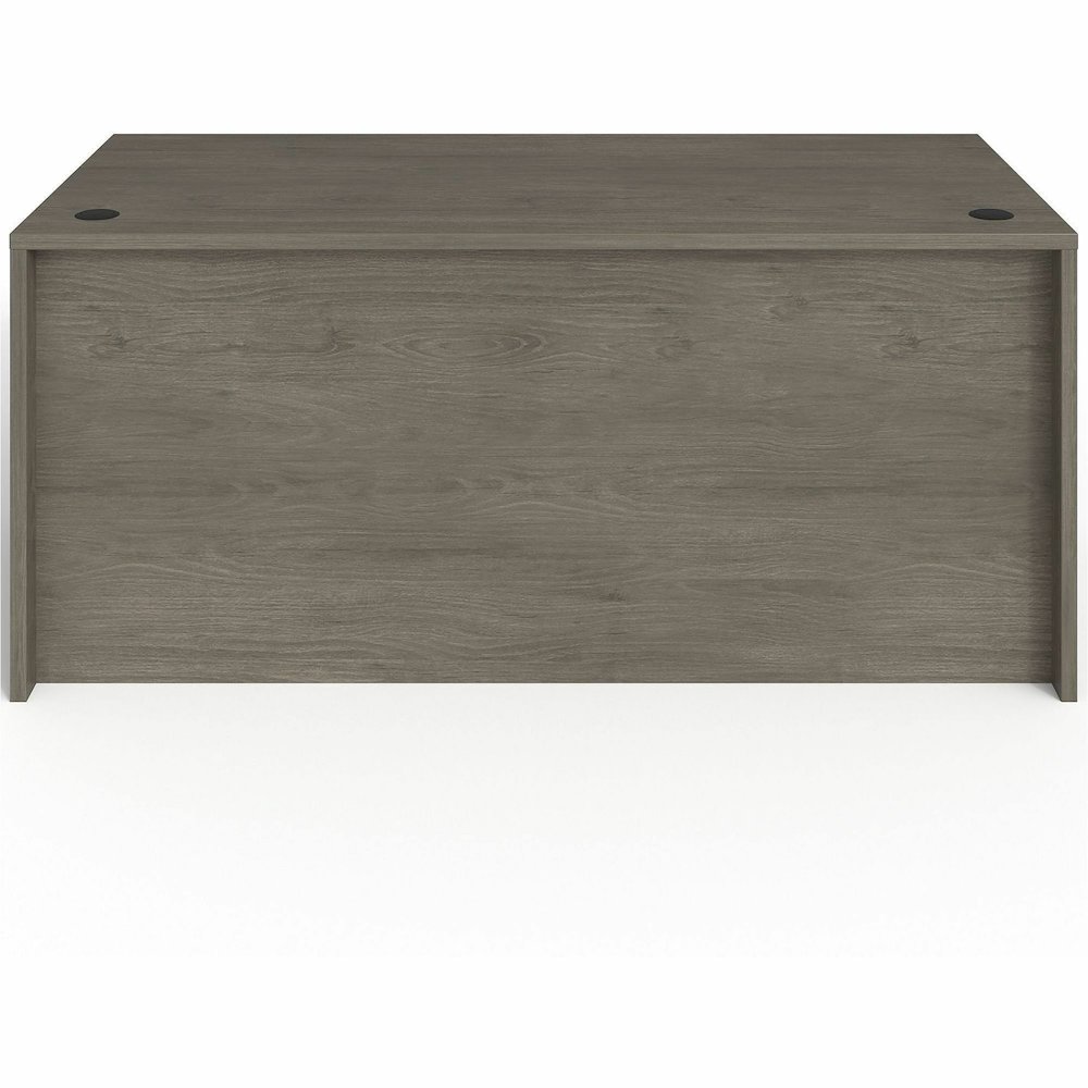 Lorell Prominence 2.0 Left-Pedestal Desk - Rectangle - 29" Height x 66" Width x 30" Depth, 1" Thickness Top - Total Drawer(s): 3 - Single Pedestal on Left Side - Band Edge - Material: Particleboard - . Picture 9