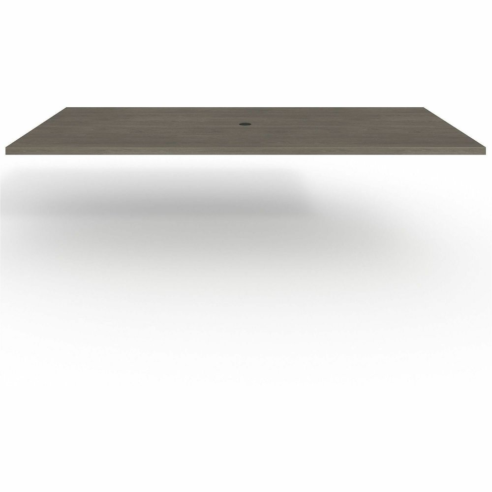 Lorell Prominence 2.0 Rectangular Conference Tabletop - Rectangle - 96" Width x 48" Depth, x 1.5" Thickness Top - Material: Particleboard - Finish: Gray Elm - Laminated, Durable, Mar Resistant, Burn R. Picture 9