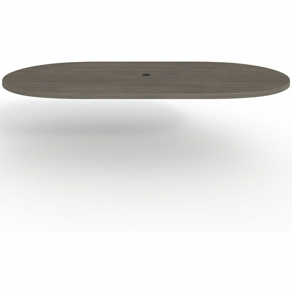 Lorell Prominence 2.0 Racetrack Conference Tabletop - Oval - 96" Width x 48" Depth, x 1.5" Thickness Top - Material: Particleboard - Finish: Gray - Laminated, Durable, Mar Resistant, Burn Resistant, I. Picture 10