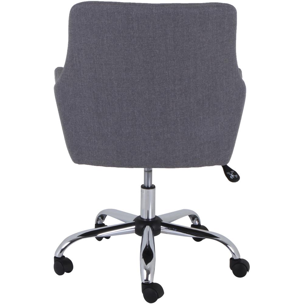 Lorell Mid-century Modern Flannel Guest Chair - Gray - 1 Each. Picture 11