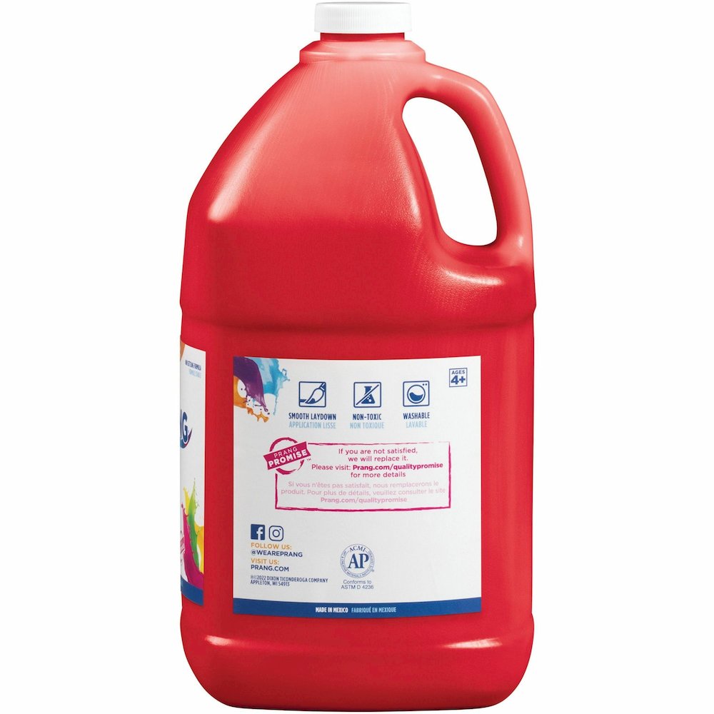 Prang Washable Tempera Paint - 1 Color(s) - Red - 1 gal - Washable - 1 Each. Picture 7
