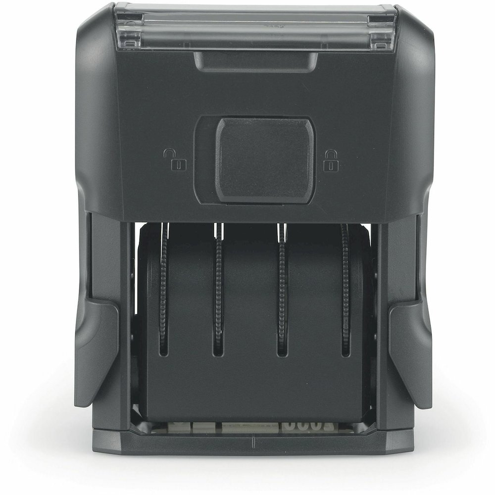 Trodat Date Only Stamp - Date Stamp - 0.38" Impression Width x 1.62" Impression Length - 10000 Impression(s) - Black - Recycled - 1 Each. Picture 13