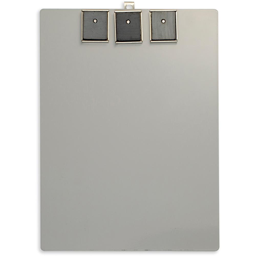 Officemate Magnetic Clipboard - Aluminum - Gray - 1 Each. Picture 2